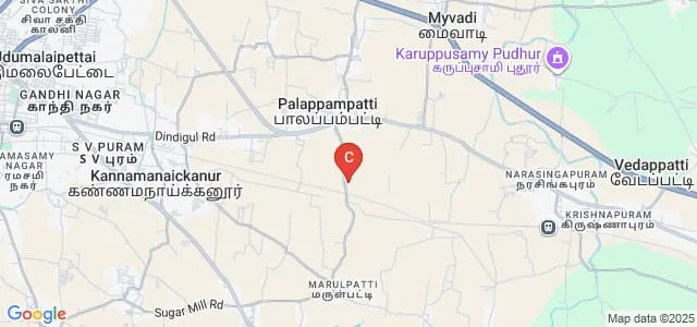 Rudhraveni Muthuswamy Polytechnic College, Coimbatore Map