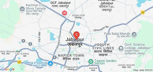 Hitkarini Law College, Jabalpur Map