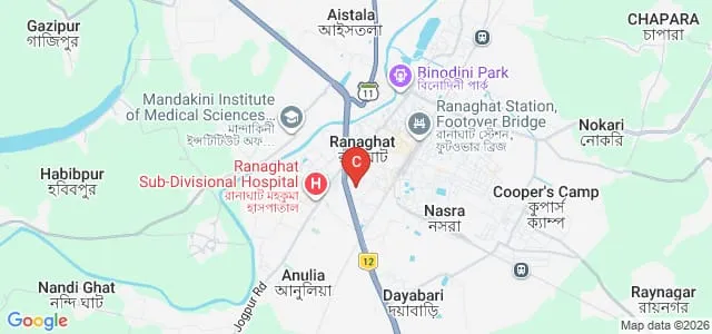 Ranaghat College, Ranaghat Map