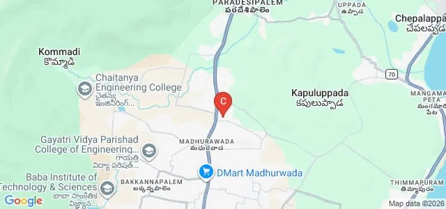 Gayatri Vidya Parishad Institute of Health Care and Medical Technology, Visakhapatnam Map