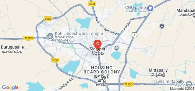 Osmania University PG College, Siddipet Map