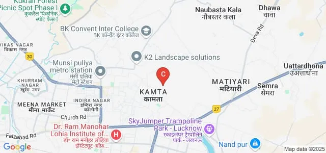 Basudev Memorial Girls Degree College, Lucknow Map
