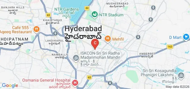 Bhavan's New Science College, Hyderabad Map