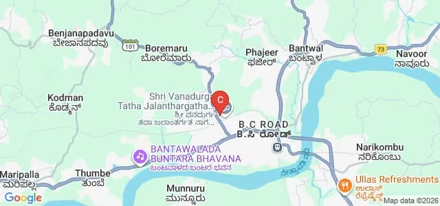 Carmel College, Bantwal Map