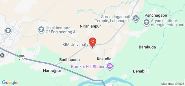 School of Computer Science and Engineering, XIM University, Bhubaneswar Map