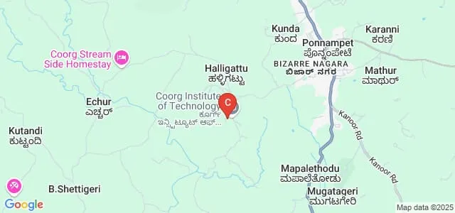 Coorg Institute of Technology, Kodagu Map