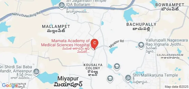 Mamata Institute of Dental Sciences, Hyderabad Map