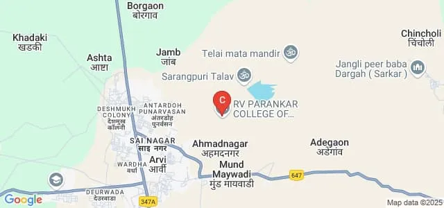 RV Parankar College of Engineering and Technology, Wardha Map