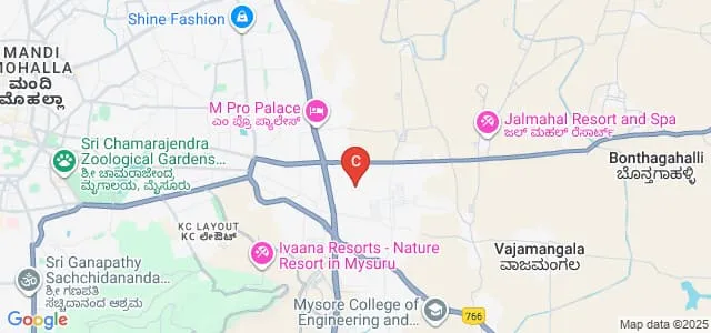 Cauvery College of Pharmacy, Mysuru Map