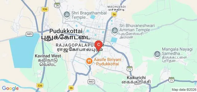 Government College of Education, Pudukkottai Map
