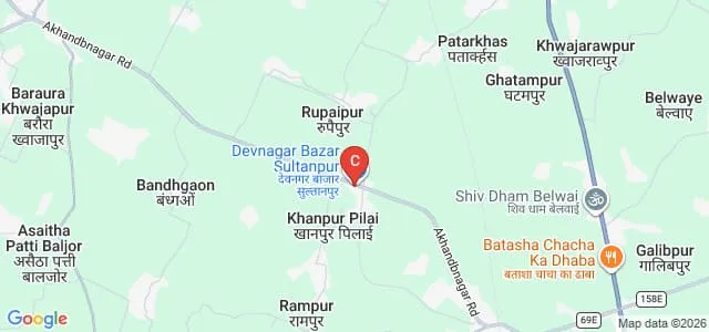 Shiv Nath Verma Smarak PG College, Sultanpur Map