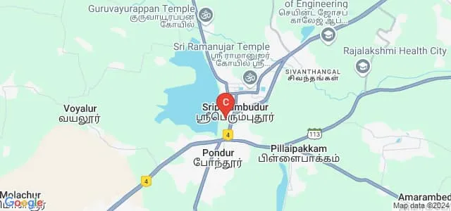 Dharma Ayurveda Medical College and Hospital, Sriperumbudur Map
