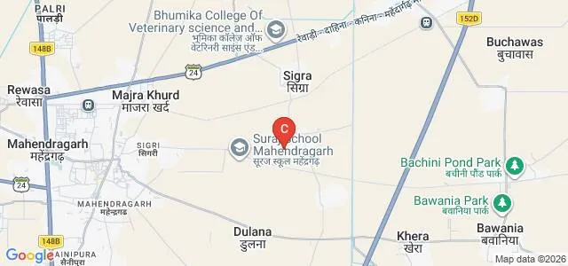 Suraj College of Education, Mahendergarh Map