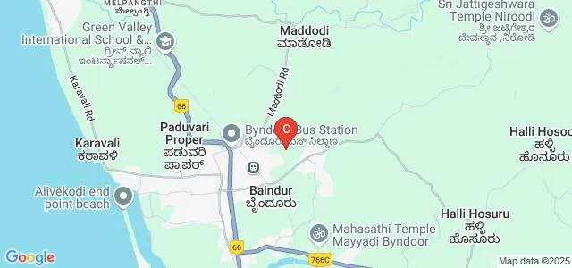 Government First Grade College, Byndoor Map