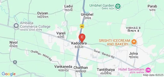 Shree Swaminarayan Physiotherapy College, Surat Map