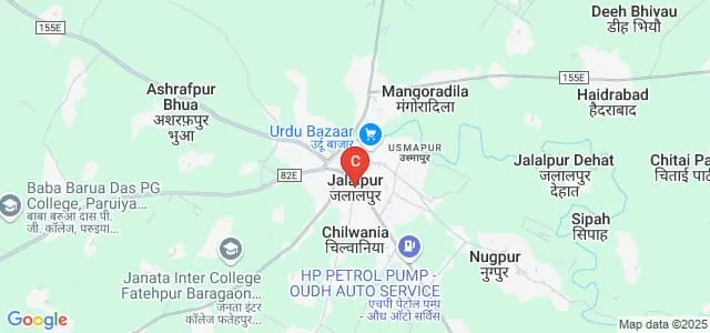 Bihari Smriti Mahila Mahavidyalaya, Ambedkar Nagar Map