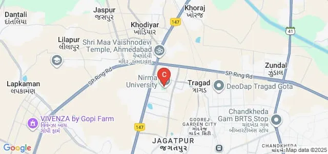 Institute of Technology, Nirma University, Ahmedabad Map