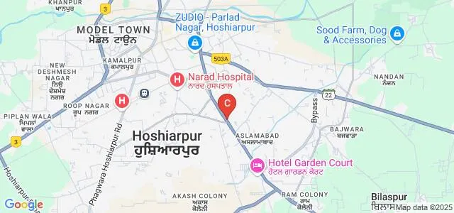 DAV College, Hoshiarpur Map