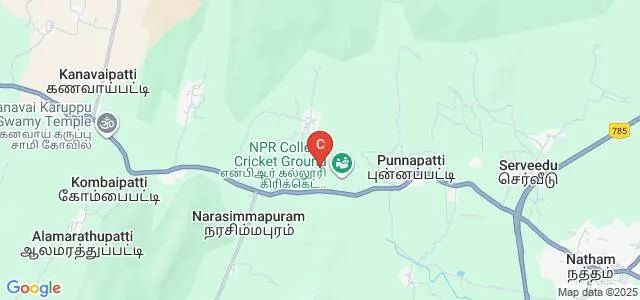 NPR Polytechnic College, Dindigul Map