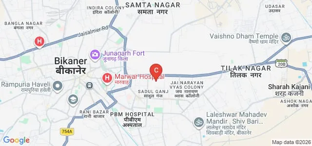 Government Dungar College, Bikaner Map