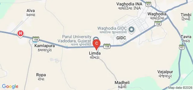 Parul Institute of Law, Vadodara Map