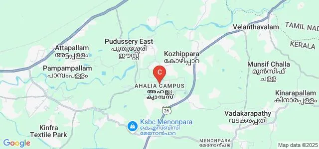 Ahalia School of Engineering and Technology, Palakkad Map