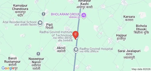 Radha Govind Polytechnic College, Chandausi Map