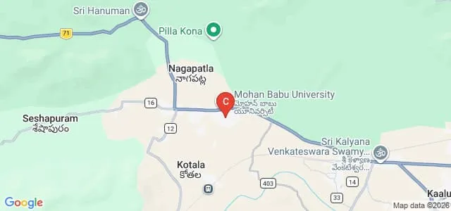 MB School of Engineering, Mohan Babu University, Tirupati Map