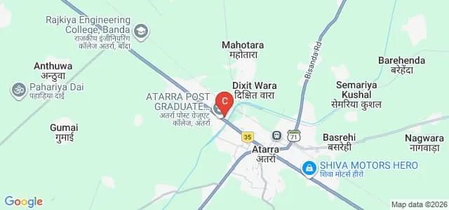 Government Ayurvedic College and Hospital, Atarra, Banda Map