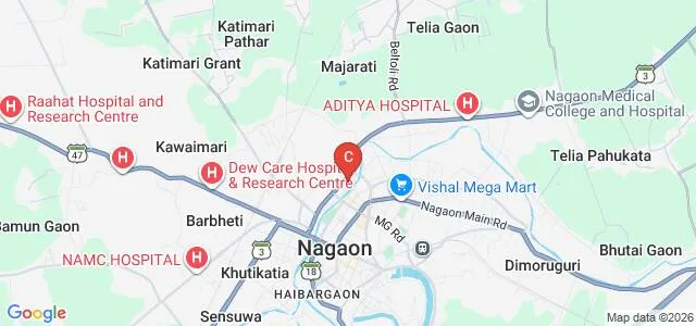 Nowgong Girls College, Nagaon Map