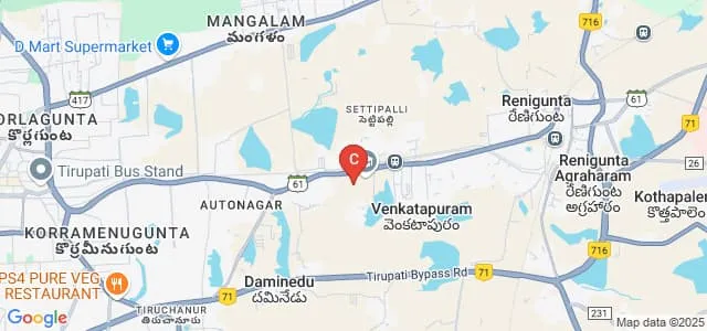 Chadalawada Venkata Subbaiah College of Engineering, Tirupati Map