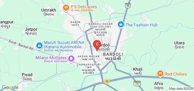 BJ Patel College of Education, Surat Map
