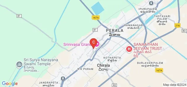 Pratap Polytechnic College, Chirala Map