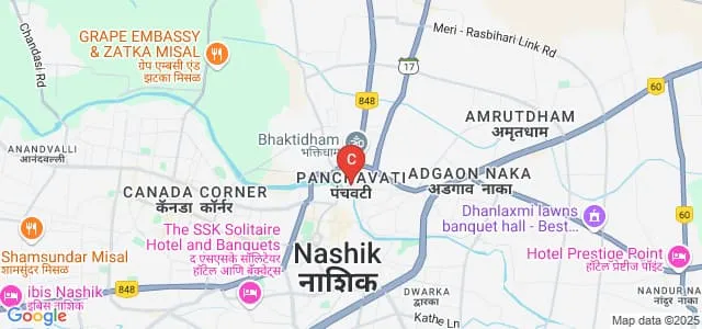 Sau Smitatai Hiray College Of Applied Arts, Performing Arts And Fashion Design, Nashik Map