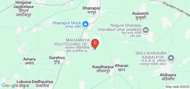 Mahamaya Polytechnic of Information Technology, Chandauli Map
