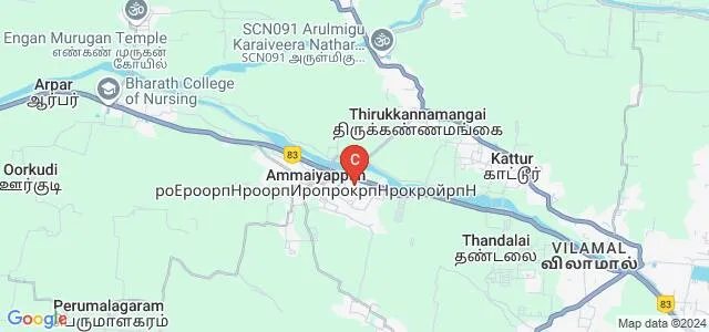 Veludaiyar Polytechnic College, Tiruvarur Map