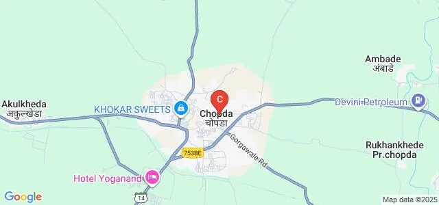 Bhagini Mandal Chopda's School of Nursing, Chopda Map