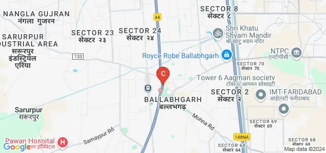 BS Anangpuria Institute of Education, Faridabad Map