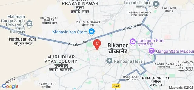 Shree Nehru Sharda Peeth PG College, Bikaner Map
