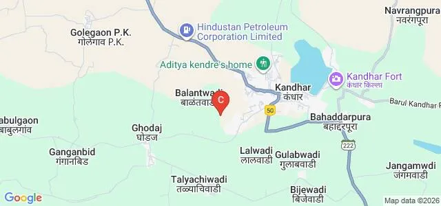 Kandhar College of Pharmacy, Nanded Map