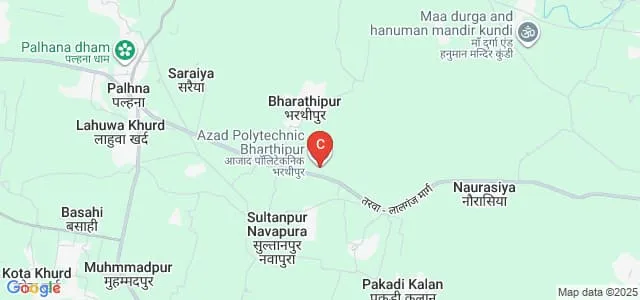 Azad College of Pharmacy, Azamgarh Map