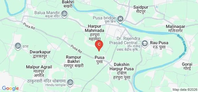 College of Agricultural Engineering, Pusa Map
