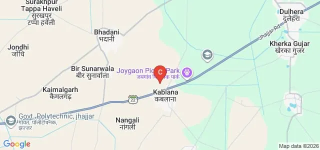 Ganga Institute of Technology and Management, Jhajjar Map