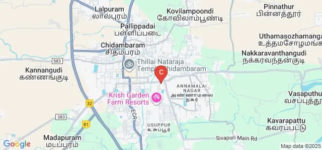 Muthiah Polytechnic College, Annamalainagar Map