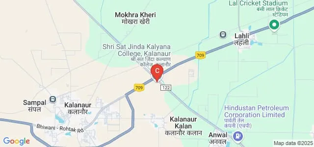 Sat Jinda Kalyana College, Kalanaur Map