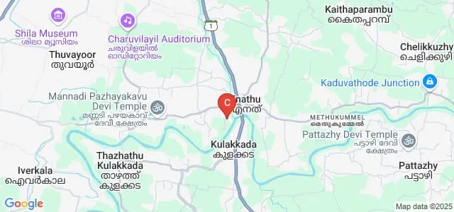 Mater Dei CMI College, Pathanamthitta Map