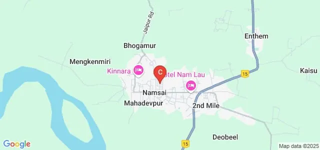Venerable Uktara Bethany College, Namsai Map