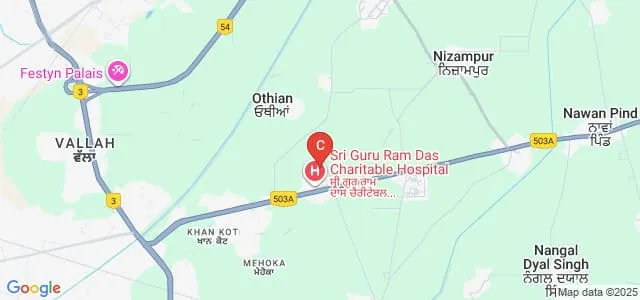Sri Guru Ram Das College of Nursing, Amritsar Map