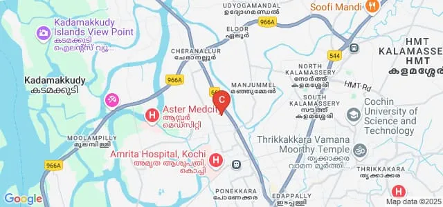 Amrita School of Arts and Sciences, Kochi Map