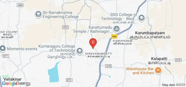 KGiSL Institute of Technology, Coimbatore Map
